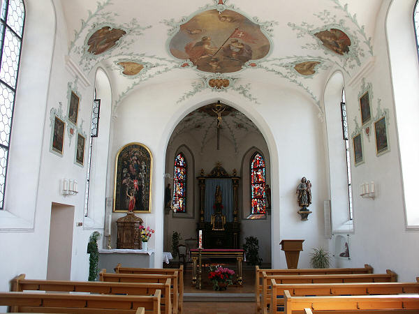 Intérieur de l'église de Bollingen