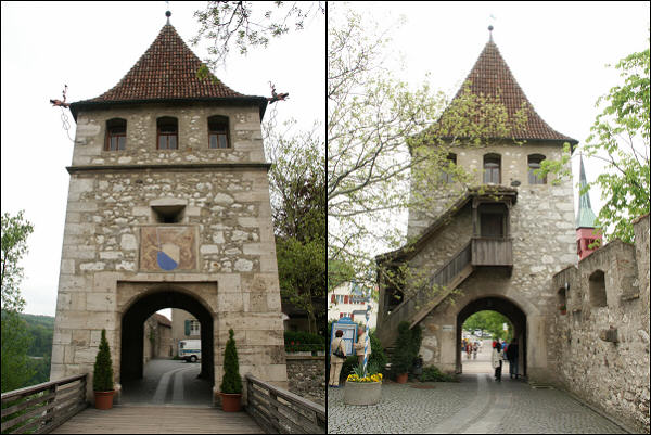 L'entrée du château de Laufen