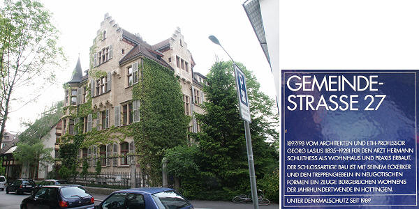 Zurich : Institut C.G. Jung 27, Gemeindestrasse